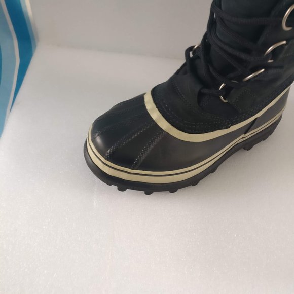 SOREL Caribou Waterproof Leather boot Extreme Winter boot Men 8us=Women 9.5us - Picture 5 of 9